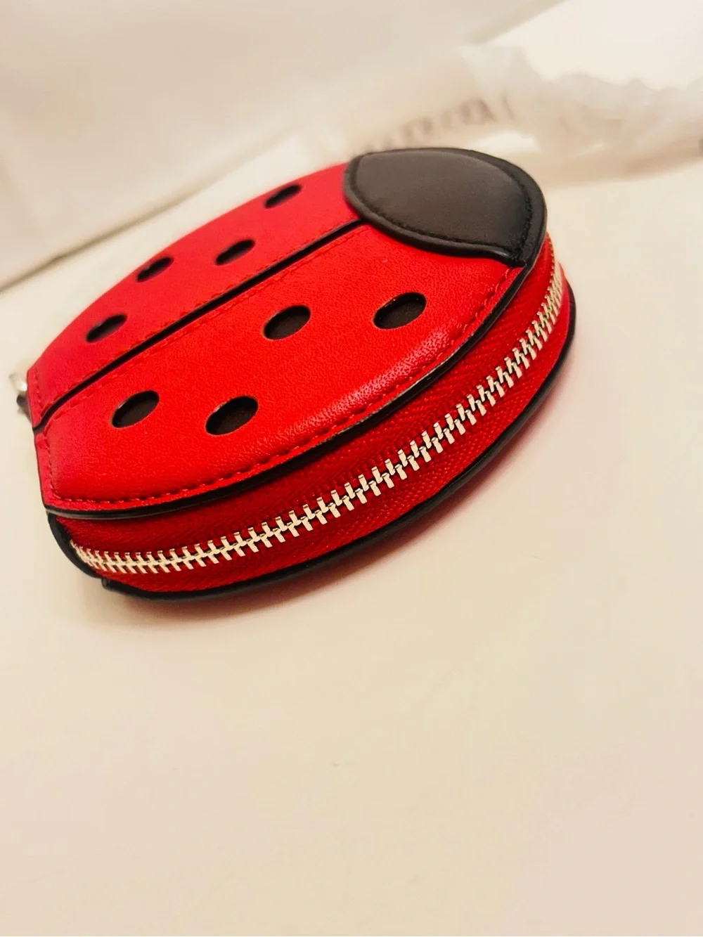 RARE COACH Ladybug Wallet/ Change Wallet/ Keychain/ Bag Charm